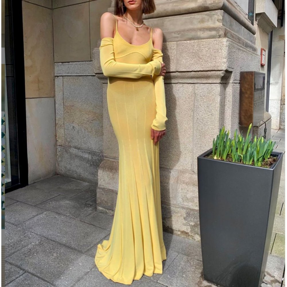 SOLD BNWT Jacquemus La Robe Maille Valensole - Picture 1 of 8